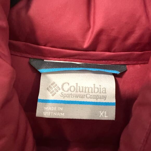 Columbia Women's Down Puffer Jacket McKay Lake Pink Full Zip XL - Picture 2 of 8